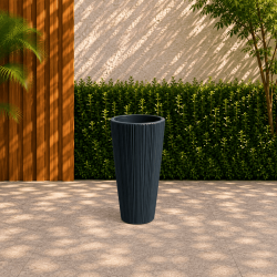 Vaso Redondo Alto Oro